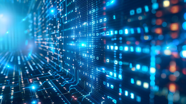 Une repr&eacute;sentation num&eacute;rique de flux de donn&eacute;es.