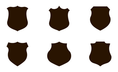 police blank shield badge