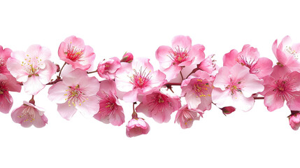 Fototapeta premium Flowers on a transparent background