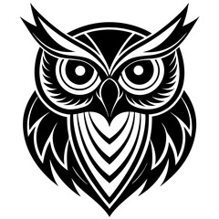 Fototapeta premium Modern Owl Logo Icon | Vector Bird Emblem Design | Animal Graphic Art for Branding and Identity