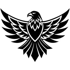 Obraz premium Majestic Eagle Logo Icon - Powerful Vector Graphic Design for Branding and Identity