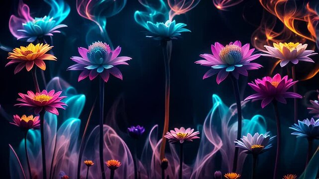 Beautiful background with glowing colors