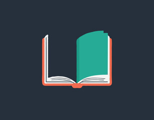 Book Icon with Editable Stroke and Pixel Perfect