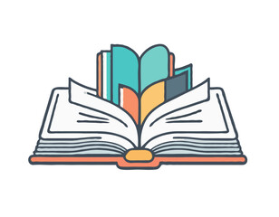 Book Icon with Editable Stroke and Pixel Perfect