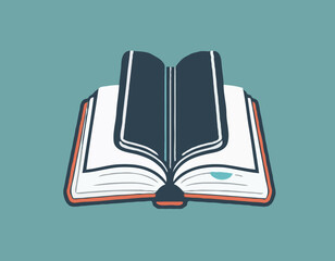 Book Icon with Editable Stroke and Pixel Perfect