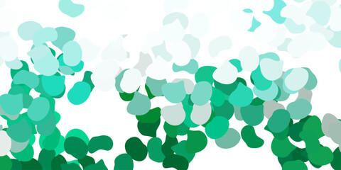 Light green vector texture with memphis shapes.