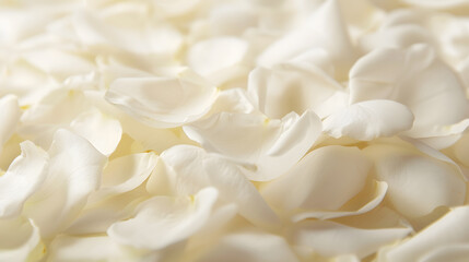White rose flower petals Macro flowers backdrop for holiday design Soft focus : Generative AI