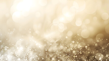 Elegant beige bokeh abstract background Delicate blurred wallpaper texture Template with defocused bokeh lights and copy space for business website design Banner social media advertisi : Generative AI