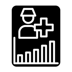 Vector Design Patient Chart Icon Style