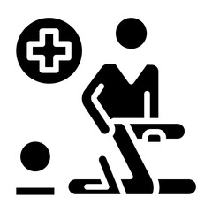 Vector Design Physical Therapist Icon Style