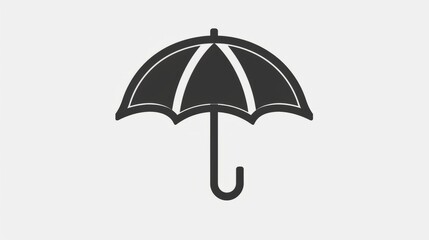 Outlined umbrella icon