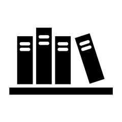 Vector Design Bookshelf Icon Style