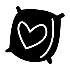 Vector Design Embroidered Pillow Icon Style