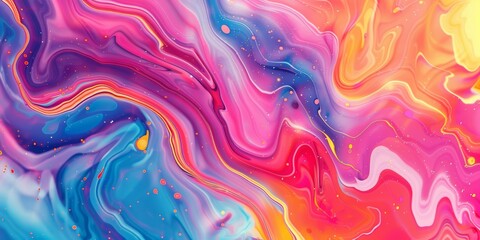 Fototapeta premium Abstract Marble Swirl Background Swirling marble effect with a mix of vibrant colors