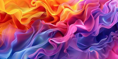 Obraz premium Fluid Gradient Abstract Background Smooth gradient transitions blending multiple colors seamlessly