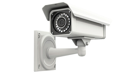 surveillance camera on a transparent background