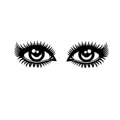 eye with eyelashes