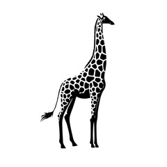 giraffe silhouette vector