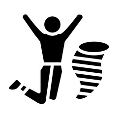 Vector Design Jubilant Whirl Icon Style