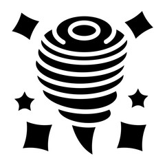 Vector Design Sparkle Whirl Icon Style