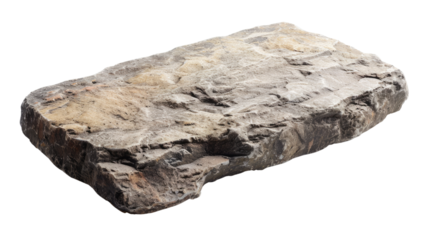 Stone slab on a transparent background