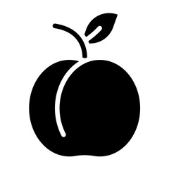 Vector Design Apricot Icon Style