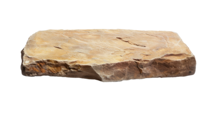 Stone slab on a transparent background