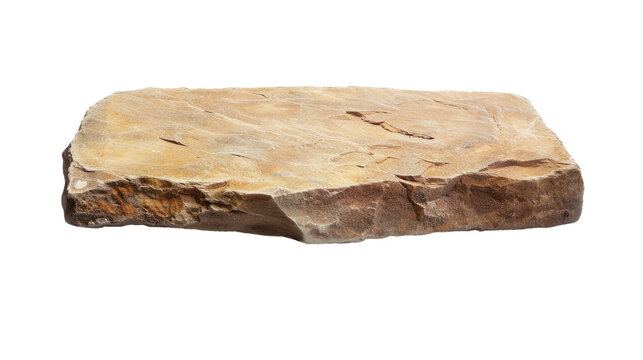 Stone slab on a transparent background