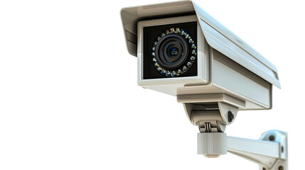 surveillance camera on a transparent background