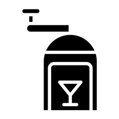 Vector Design Ice Crusher Icon Style