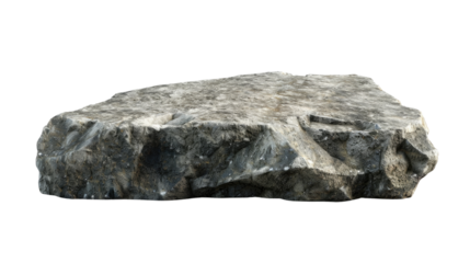 Stone slab on a transparent background