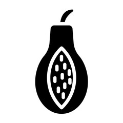 Vector Design Papaya Pizzazz Icon Style