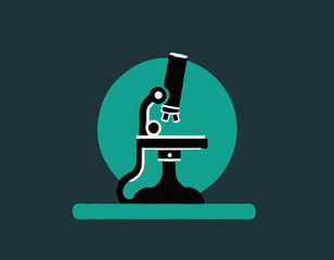 Microscope solid icon. Scientific microscope glyph style pictogram on white background. Pharmacy and science research tool for mobile concept and web design. Vector graphics