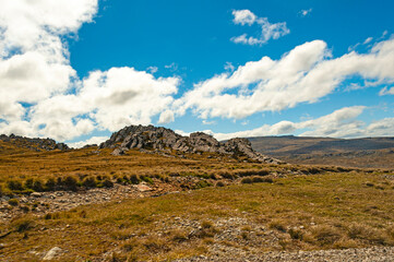 Falkland island landscape on a way to the Volunteer Point 
