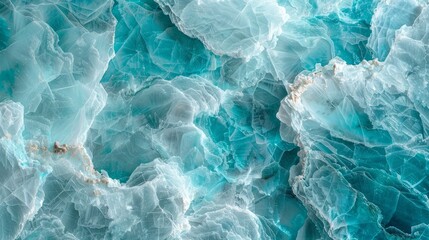 Obraz premium Blue and white marble batik wallpaper