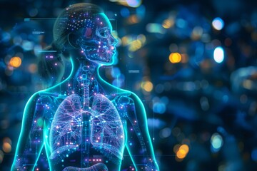 A Digital Anatomy of Humanity Illuminated by the City Lights. Generative AI