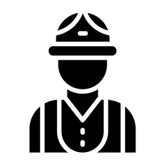 Vector Design Worker Icon Style