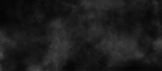 Abstract black and white background with spotlight border and watercolor painted old grunge or smoke texture. black wall, stone texture for the background. beautiful grey watercolor grunge.