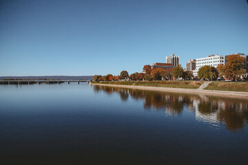 Obraz premium Harrisburg, Pensilvania, Susquehanna river, Landscape