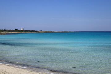 White sand beach in Gallipoli, Italy