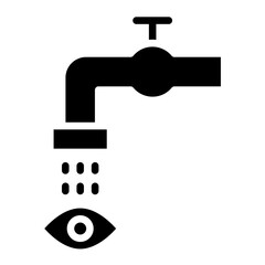 Vector Design Eye Wash Station Icon Style