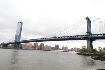 Manhattan Bridge seen from Brooklyn , New York Dumbo 