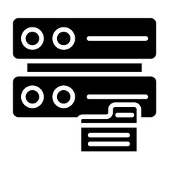 Vector Design Data Storage Icon Style