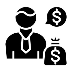 Vector Design CFO Icon Style