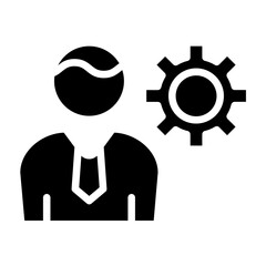 Obraz premium Vector Design HR Director Icon Style