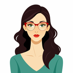 beautiful-model-girl--face-with-glasses-white-back