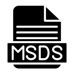 Vector Design MSDS Icon Style