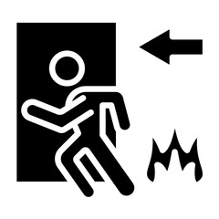 Vector Design Emergency Evacuation Icon Style