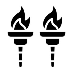 Vector Design Trailblazer Torch Icon Style
