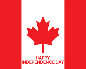 Canada Day Vector Illustration. Canada Independence day vector background.